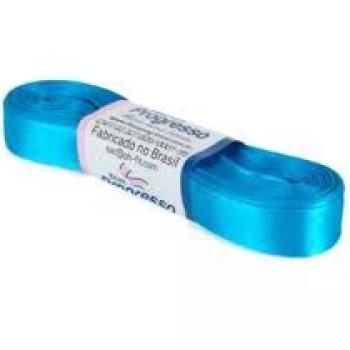 Fita de cetim 15mm 10m Azul Turqueza - Fitas Progresso