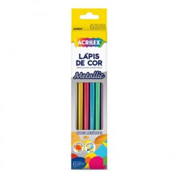 Lapis de Cor com Efeito Neon 6 Cores - Acrilex*