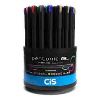 Caneta Gel Cis Pentonic 1.0 Cor Prata - Cis