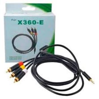 Cabo Componente Adaptador Compatível com Xbox 360-E Super Slim Audio e Video Alta Definição Conector P2 AV