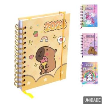 Agenda 2026 -336fs Espiral Glitter Sortida 11,2cmx15cm
