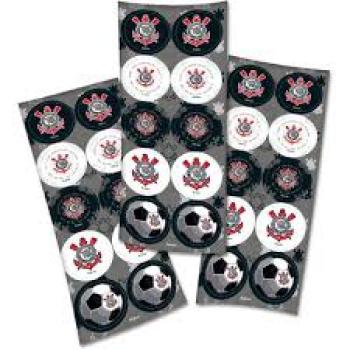 Adesivos Decorados Corithians Pt c/ 30 - Fest Color