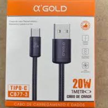 Cabo Tipo C 20w 1M AGold CB77-3