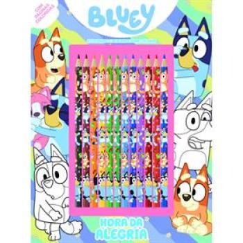 Livro Infantil Colorir Bluey Hora da Alegria com Lápis - Online Editora