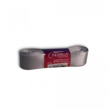 Fita de Cetim Tecida 22 m x 10 m Prata - Cinderela