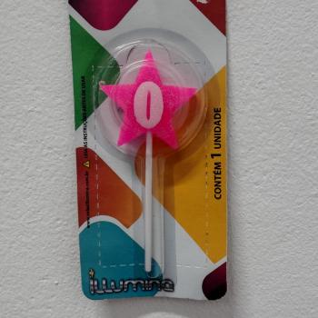 Vela Estrela Rosa nr 2 Illumina