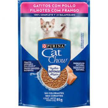 PURINA CAT CHOW SACHÊ GATOS FILHOTES FRANGO 85G