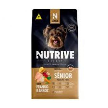 NUTRIVE CÃES SELECT SÊNIOR PORTE PEQUENO FRANGO E ARROZ 15KG