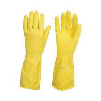 LUVA LATEX MED AMARELA AD C/FORRO VONDER