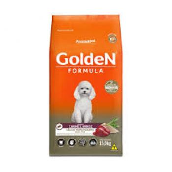 GOLDEN FORMULA CÃES ADULTOS PORTE PEQUENO CARNE E ARROZ 15KG
