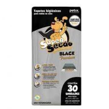 TAPETE HIGIÊNICO SUPER SECÃO BLACK PCT 30UN