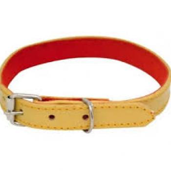 COLEIRA DE COURO FORRADA N2