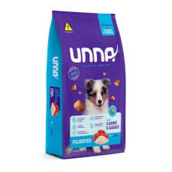 UNNA CÃES FILHOTES CARNE E ARROZ 10KG