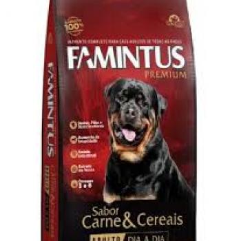 FAMINTUS CÃES ADULTOS CARNE E SEREAIS 15KG