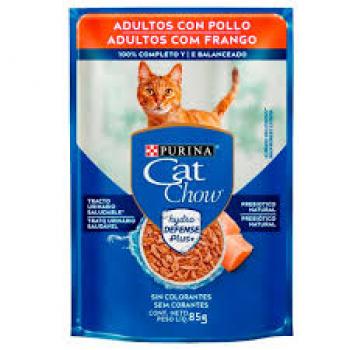 PURINA CAT CHOW SACHÊ GATOS ADULTOS FRANGO 85G