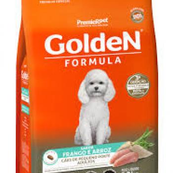 GOLDEN FORMULA CÃES ADULTOS PORTE PEQUENO FRANGO E ARROZ 15KG