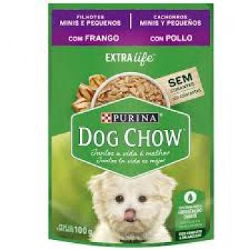 DOG CHOW SACHÊ CÃES FILHOTES MINIS E PEQUENOS FRANGO 100G