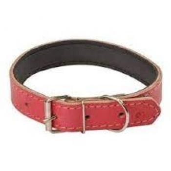 COLEIRA DE COURO FORRADA N7