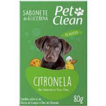 SABONETE DE GLICERINA PET CLEAN CITRONELA 80G
