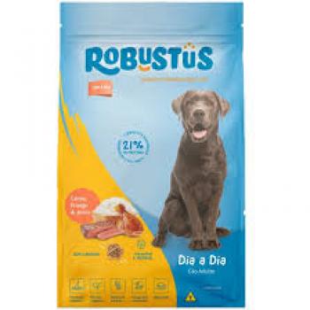 ROBUSTUS CÃES ADULTOS DIA A DIA CARNE FRANGO E ARROZ 25KG