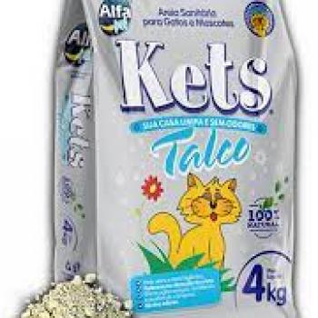 KETS AREIA SANITÁRIA TALCO 4KG