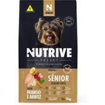 NUTRIVE CÃES SELECT SÊNIOR PORTE PEQUENO FRANGO E ARROZ 10KG