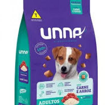 UNNA CÃES ADULTOS PORTE PEQUENO CARNE E ARROZ 15KG