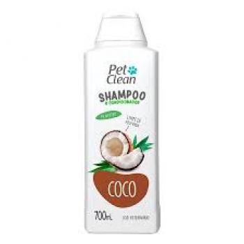 SHAMPOO E CONDICIONADOR PET CLEAN COCO 700ML