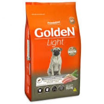GOLDEN LIGHT CÃES ADULTOS PORTE PEQUENO FRANGO E ARROZ 10,1KG