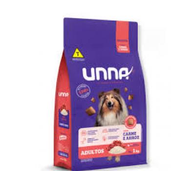 UNNA CÃES ADULTOS CARNE E ARROZ 20KG