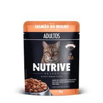 NUTRIVE GATO SACHE ADULTO SALMÃO 70G