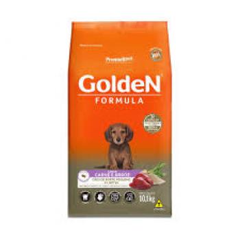 GOLDEN FORMULA CÃES FILHOTE PORTE PEQUENO CARNE E ARROZ 10,1KG