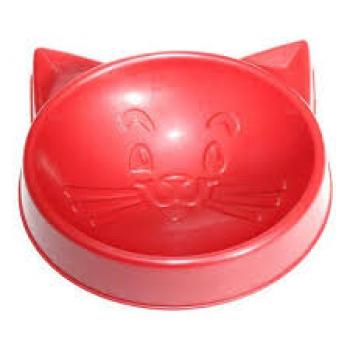 COMEDOURO CARA GATO VERMELHO 100ML