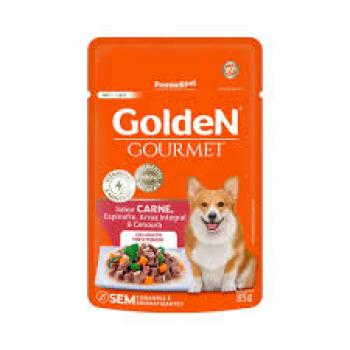 GOLDEN GOURMET SACHÊ CÃES ADULTOS PORTE PEQUENO CARNE 85G