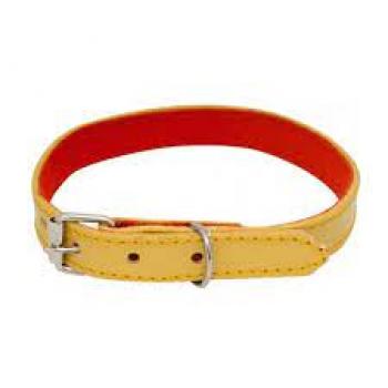 COLEIRA DE COURO FORRADA N0