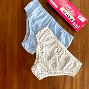 CALCINHA TRIFIL BÁSICA KIT 2 KIDS