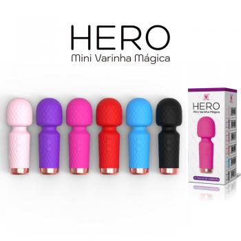 VIBRADOR MINI VARINHA MÁGICA HERO RECARREGÁVEL
