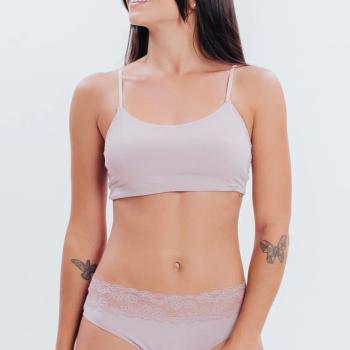 CALCINHA ALGODAO CINTURA RENDA