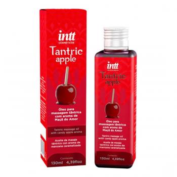 OLEO PARA MASSAGEM TÂNTRICA AROMA MAÇÃ DO AMOR 130ML INTT