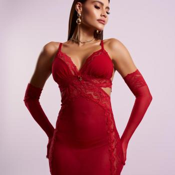 COMBINETE TULE E RENDA