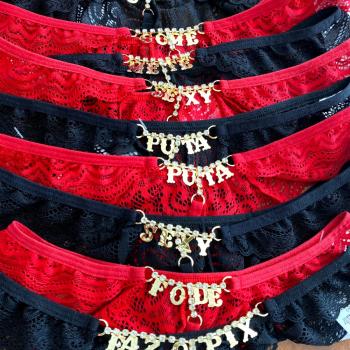 CALCINHA FIO COM NOME