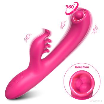 VIBRADOR PONTO G E ESTIMULADOR INTRODUTÓRIO COM BOLA ROTATÓRIA