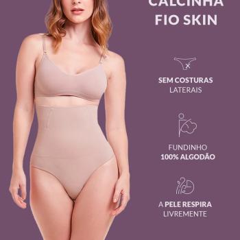 CALCINHA PLIE MODELADORA ABDOMINAL FIO DENTAL COM BARBATANA AFINA CINTURA