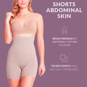BERMUDA PLIE  MODELADOR ABDOMINAL COM BARBATANA AFINA CINTURA
