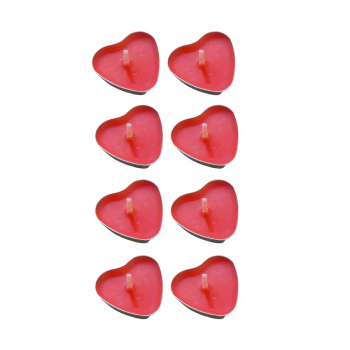 VELAS DECORATIVAS EM FORMATO DE CORAÇÃO