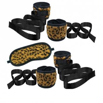KIT BONDAGE PELÚCIA ONÇA