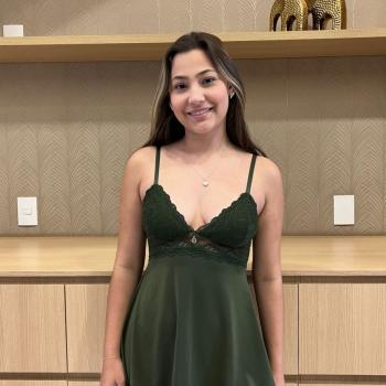 CAMISOLA FABIANE LIGANETE E RENDA S/BOJO VERMELHO COM DOURADO