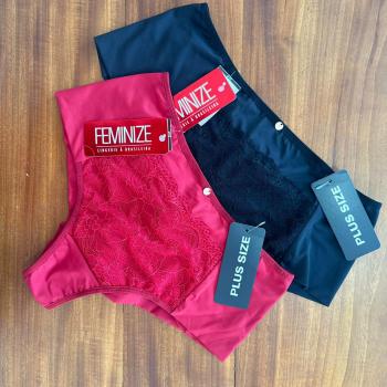 CALCINHA FEMINIZE PLUS SIZE SEMI FIO
