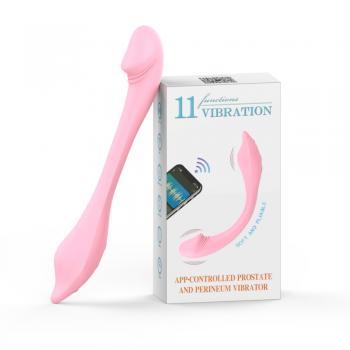 VIBRADOR PARA CASAL FLEXÍVEL COM 11 MODOS DE VIBRAÇÃO,COM CONTROLE VIA APLICATIVO