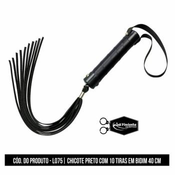 CHICOTE COM TIRAS DE 40cm  PRETO